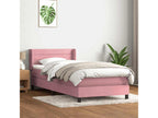 Bohometop bed base with pink velvet mattress 80x220 cm 22678PSSM