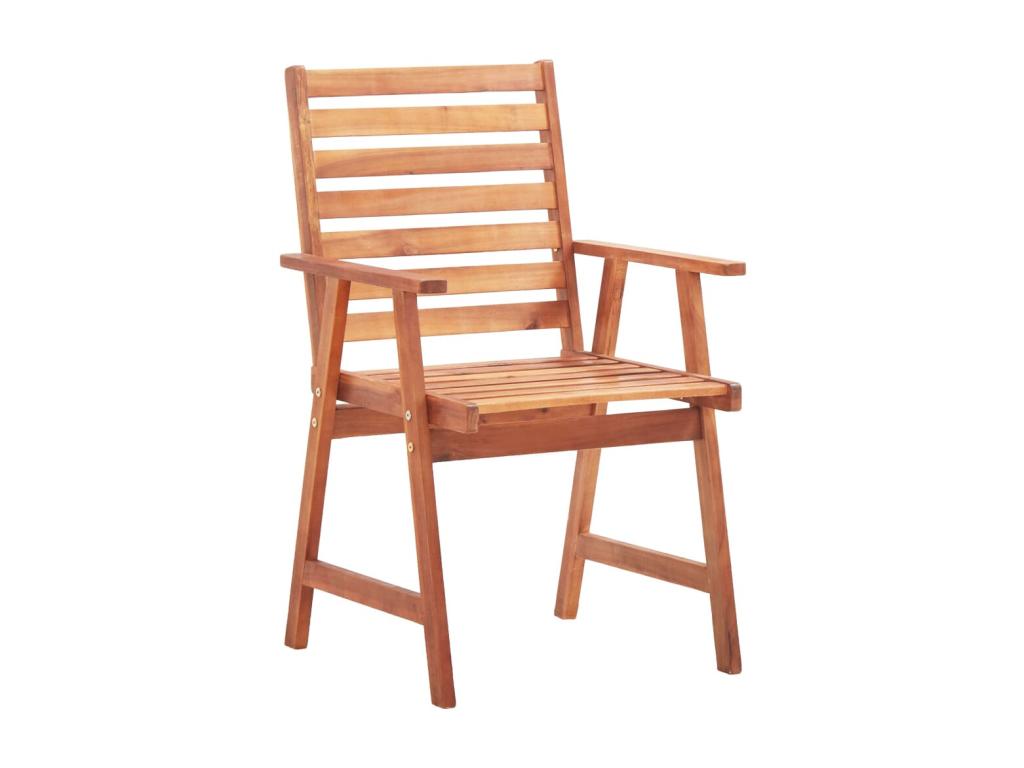 Bohometop Solid Wood Outdoor Dining Chairs, Set of 2 with Cushions, 22 61102YRFM