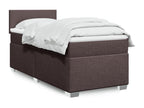 Bohometop bed base with mattress, dark brown, 90x190 cm, 67557EBEV