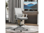 Office chair, high seat, adjustable, dimensions: 64L x 59W x 104-124H cm, 360° swivel, Bohometop breathable, grey, 20092LVUP