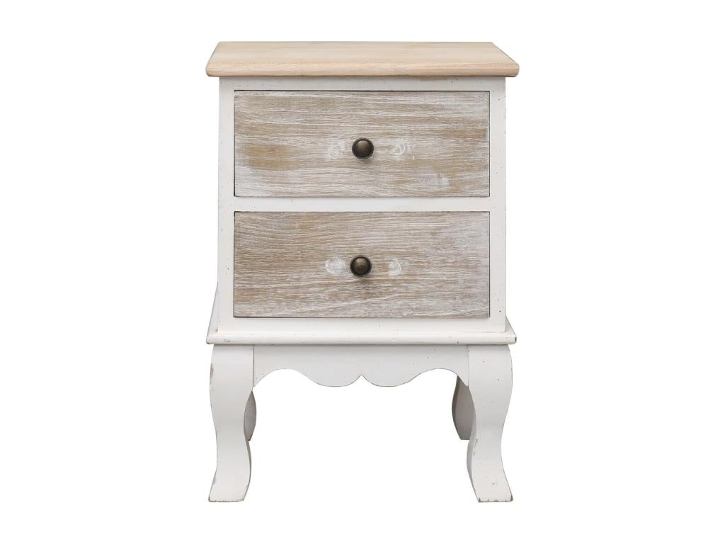 2 pcs Bedside Tables 35x30x50 cm Paulownia Wood 09054LKJJ