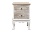 2 pcs Bedside Tables 35x30x50 cm Paulownia Wood 09054LKJJ