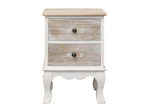 2 pcs Bedside Tables 35x30x50 cm Paulownia Wood 09054LKJJ