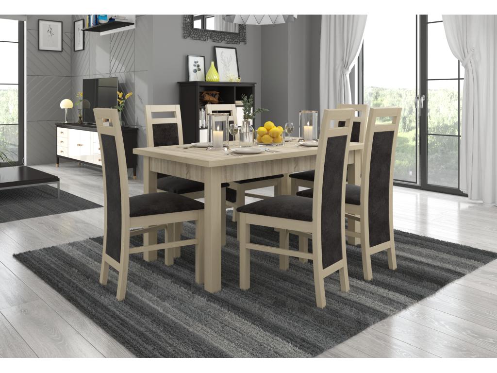 Bohometop light wood chair and Bohometop fabric - Fabric 27130 31366BJUY