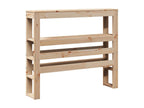 Bed frame without mattress 75x190 cm solid pine wood 62812THOI