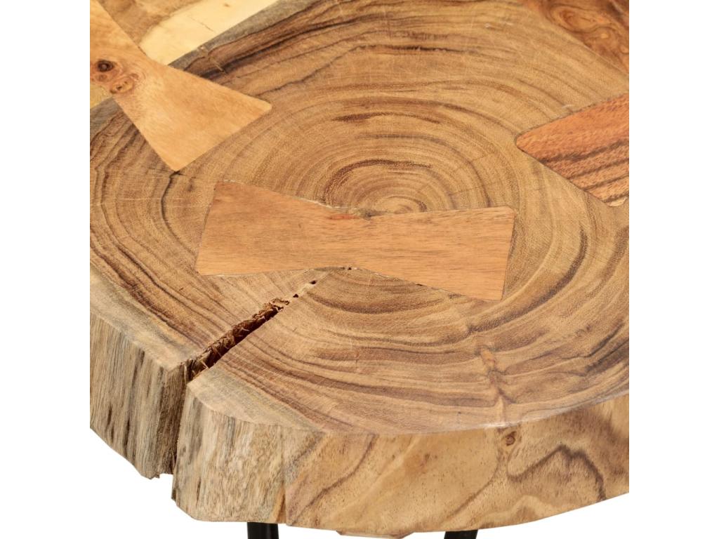 Coffee table 36cm, 4 solid wood trunks by Bohometop 20388PDVI