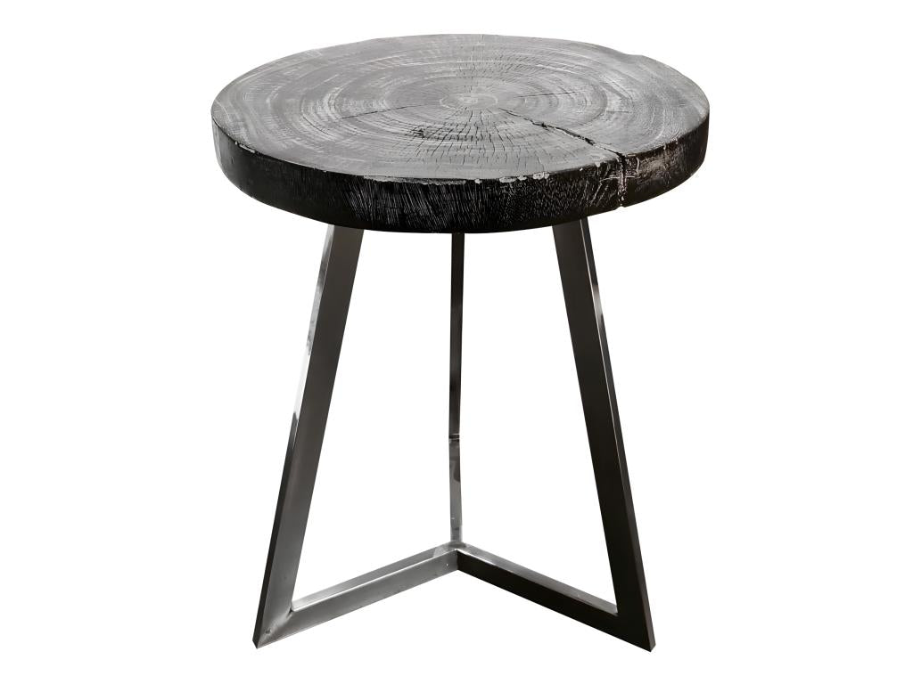 End table/Side table in black painted teak wood – REGLYS 58092JNAB