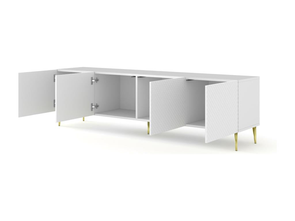 Bohometop C RTV200 4D Tv Cabinet 200x42x56 White 23627JKCW