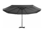 Parasol with portable base, Anthracite 09836WOUT