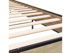 Bohometop Oak Bed Frame 90x190 cm Engineered Wood and Metal 92702WIRU