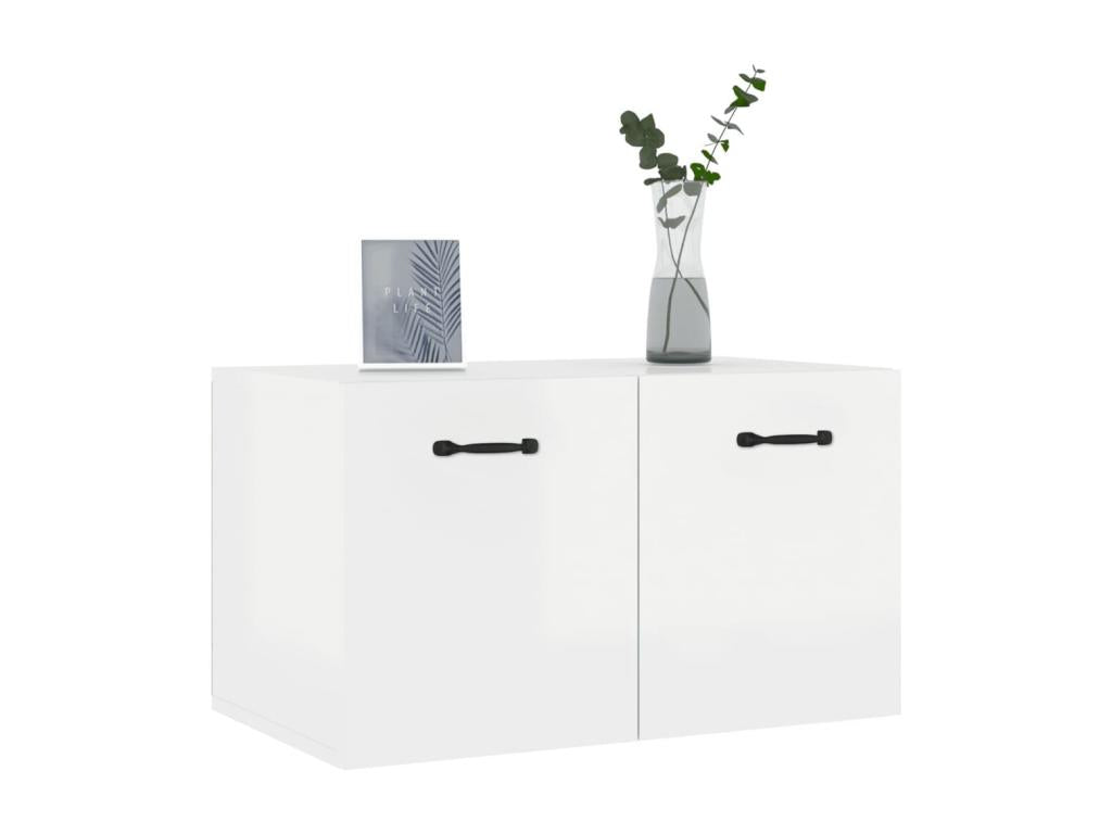 Wall cabinet, glossy white, 60x36.5x35 cm, engineered wood, 94551SBOC