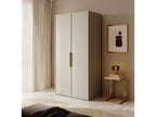 2-door wardrobe with hanging rail and shelves - 100 cm - beige - Bohometop 77283WSPB