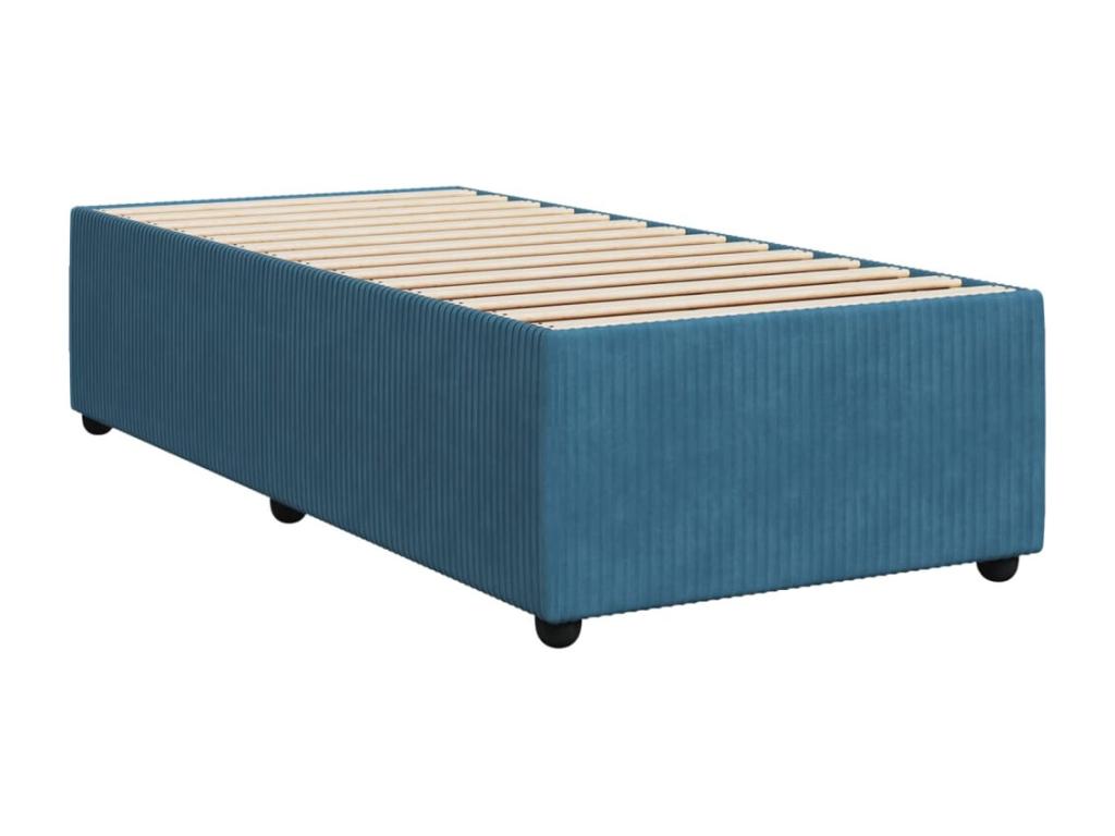 Bohometop bed base with blue mattress 100x200 cm 91611OBQY