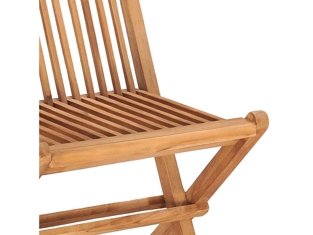 Folding outdoor dining set with cushions, 3 pieces, teak, 70765BGDZ