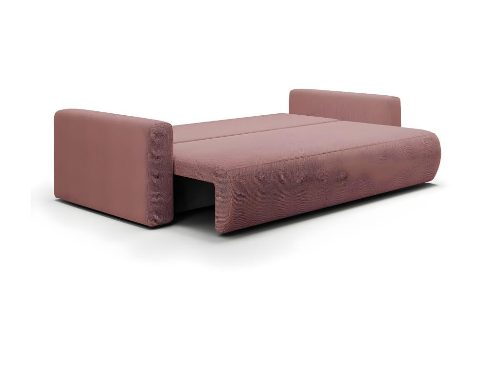 Bohometop Pink 3-Seater Convertible Sofa with Storage 35180WMCX
