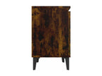Bohometop - Bedside table with metal legs, smoked oak, 40x30x50 cm, 80552BXVY