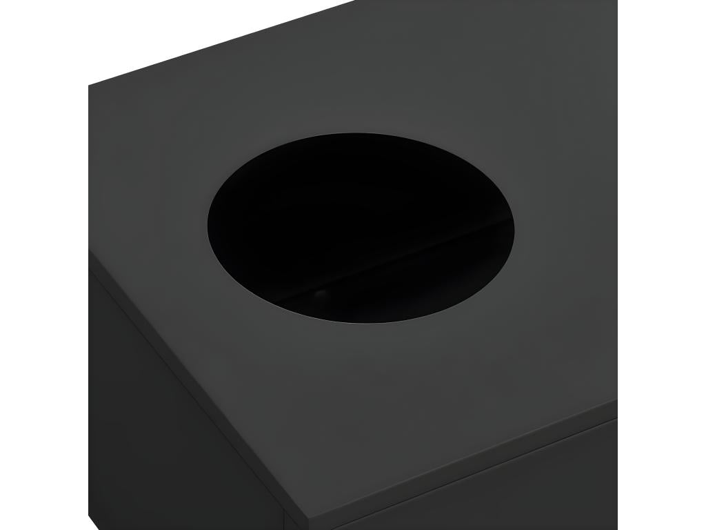 Sliding door wardrobe with planter, anthracite steel, 02617AXCJ