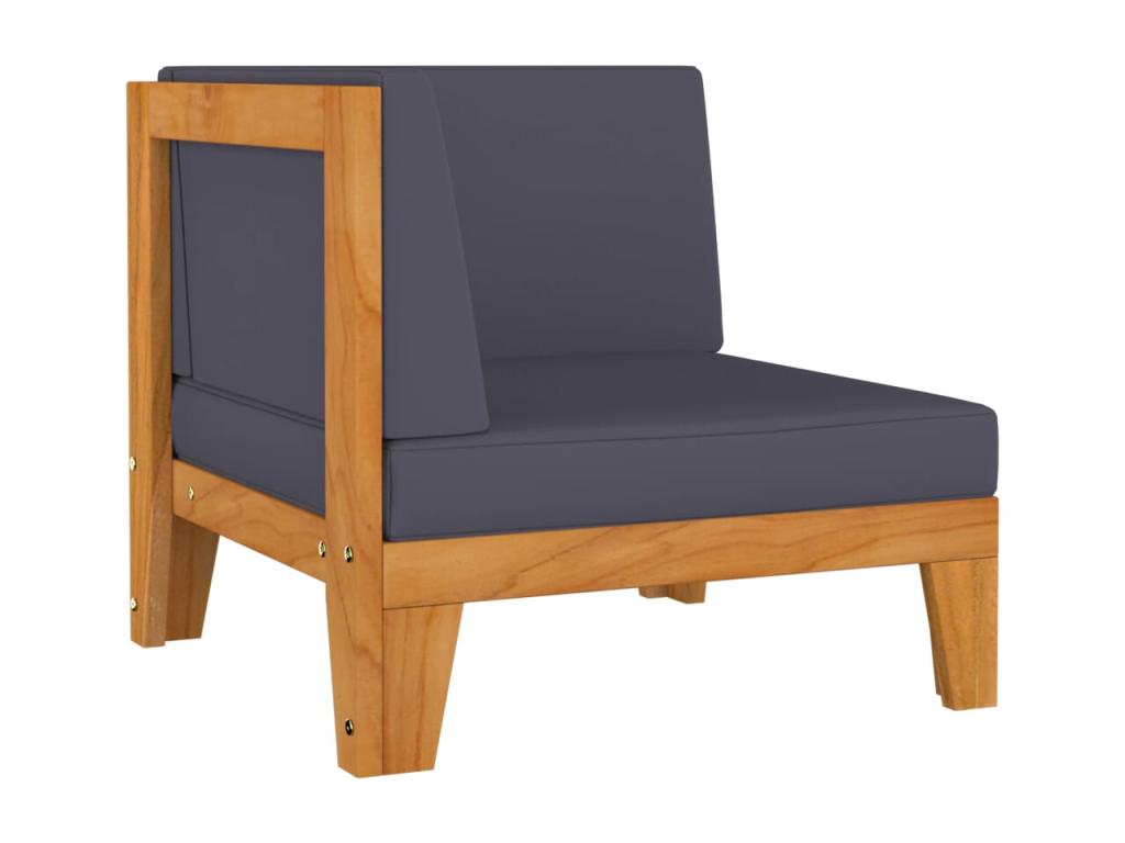 9-piece garden furniture set with cushions, solid wood, by Nidchicshop 99107JIAD