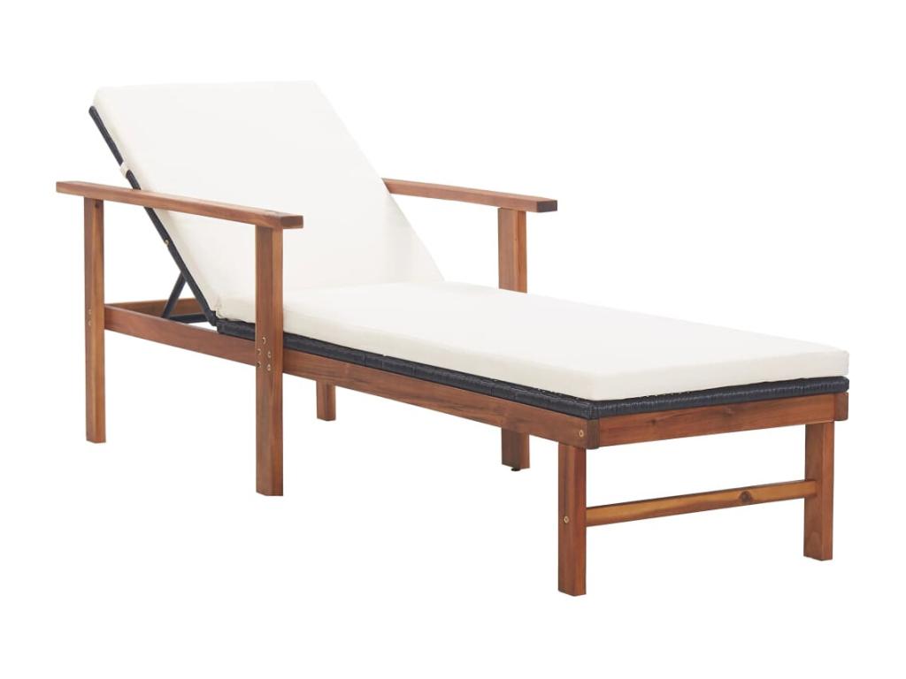 Brown resin sun lounger/deckchair 200x55x56 cm 02 0012772 07361HEEA