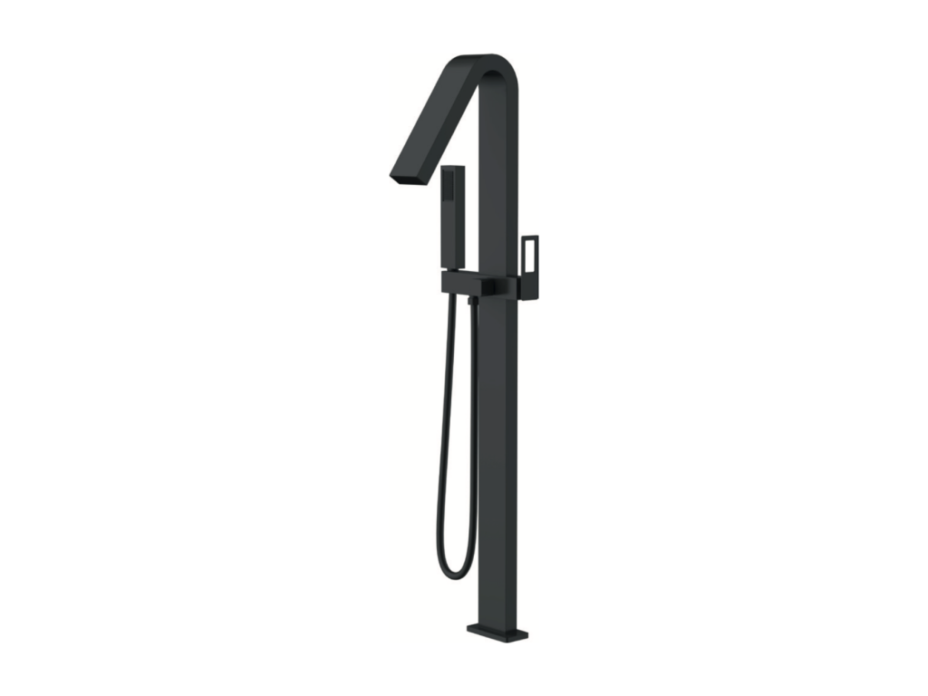 Bohometop 99526LERB Freestanding Anti-Limescale Bath and Shower Mixer Tap, Matte Black