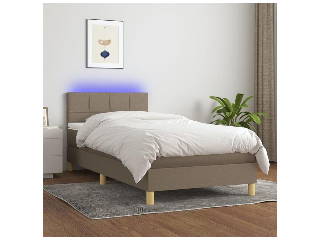 Bohometop bed base with Bohometop LED mattress 90x200 Fabric 31275RJNV