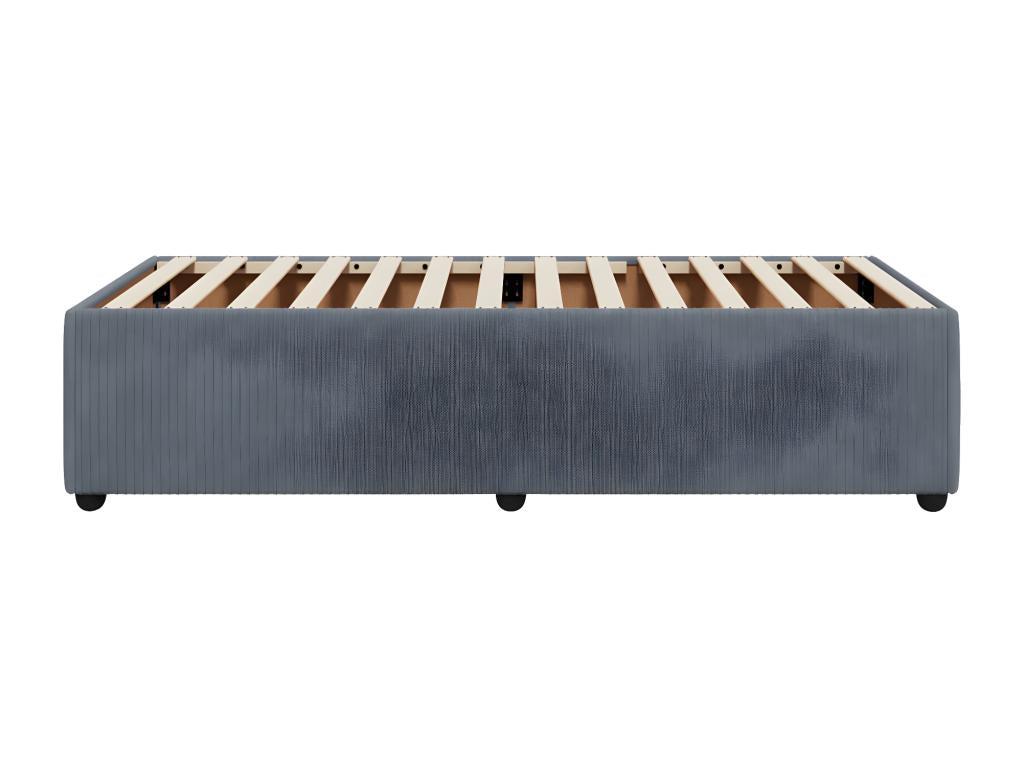 Dark Grey Bed Frame 90x200 cm Velvet 20419YYCG