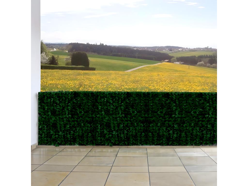 Bohometop Balcony View N77 Bohometop Balcony Terrace View Fence - 500x100cm Dark Leaf 75093HWGX