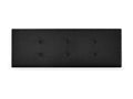 Bohometop Fabric Headboard with 2 Bohometop Buttons 145x50cm Fits 135/140cm Beds - Black 05371TXPP