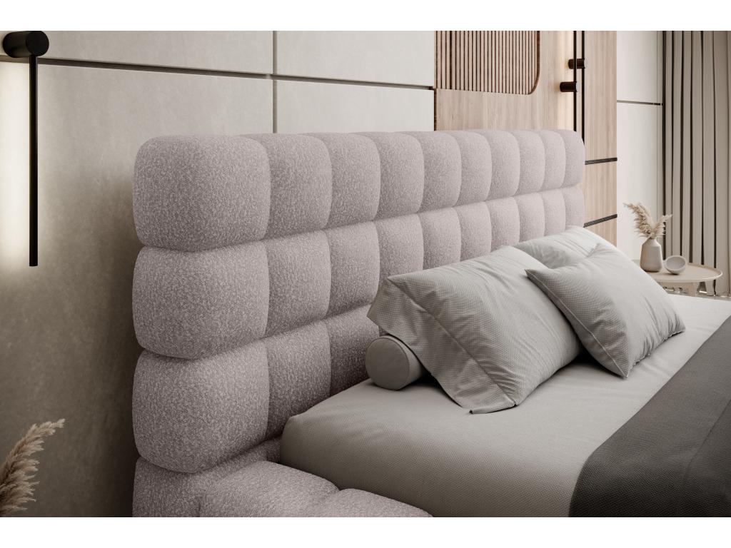 Nidchicshop Bed M 160x200 / Fabric-Pink 06389PUNB