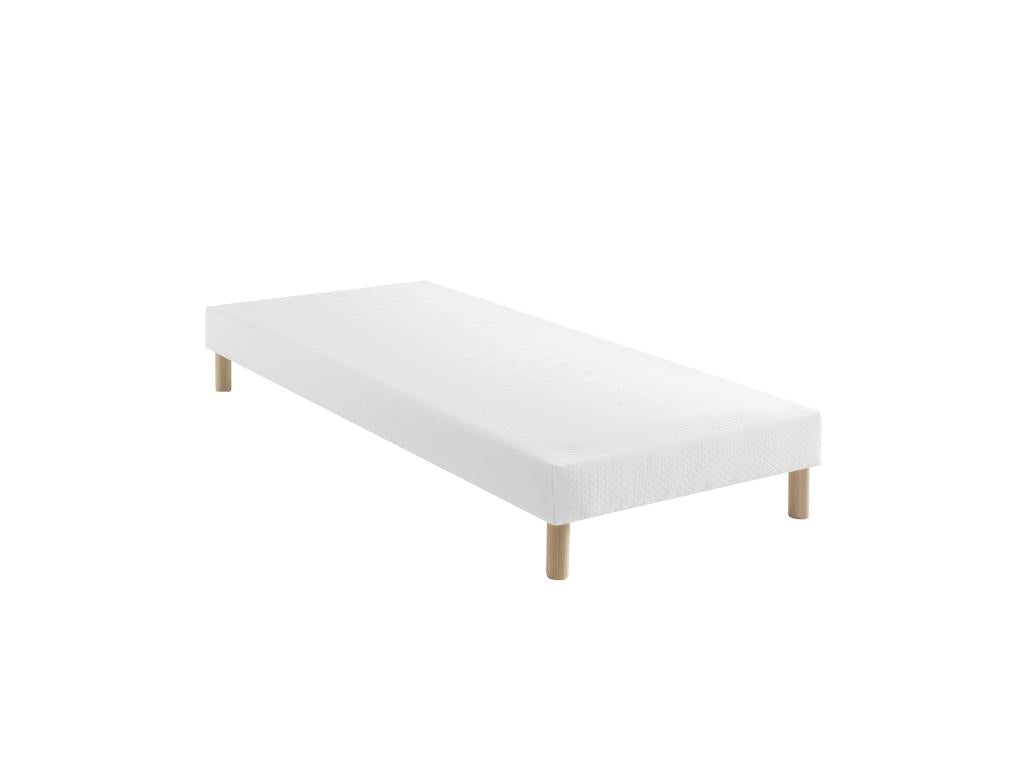 White upholstered bed base 15 cm Constellation - Nidchicshop 120x190 29264DKRY