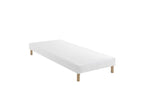White upholstered bed base 15 cm Constellation - Nidchicshop 120x190 29264DKRY