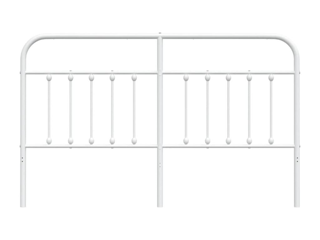 White metal headboard 160 cm 95123UPPL