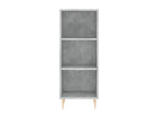 High sideboard, concrete grey, 34.5x34x180 cm, engineered wood, 11715INGH