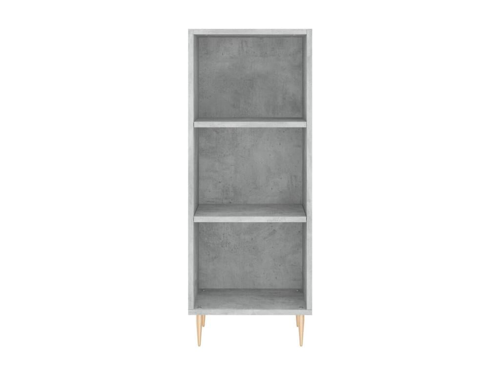 High sideboard, concrete grey, 34.5x34x180 cm, engineered wood, 11715INGH