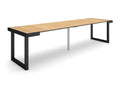 Extendable console table 300cm, seats 14, solid wood legs 05111KZEF