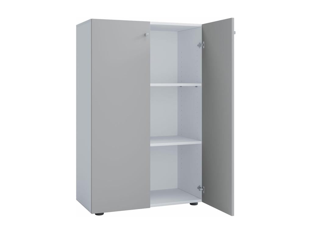 Nidchicshop 2-door office cabinet, white/grey. 42307GBHI