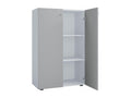 Nidchicshop 2-door office cabinet, white/grey. 42307GBHI