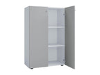Nidchicshop 2-door office cabinet, white/grey. 42307GBHI