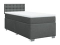 Nidchicshop bed base with mattress, Dark Grey 90x200 cm, Fabric 81274UTIA