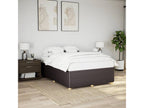 Bed frame without mattress dark brown 140x190 cm fabric 11046MSUE