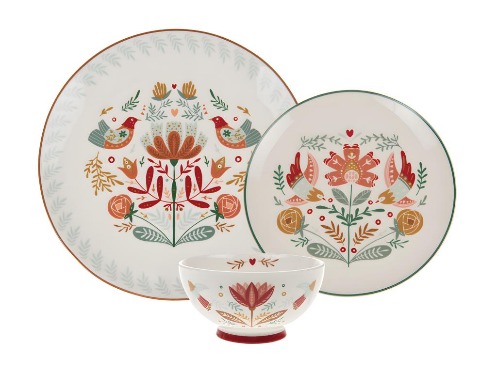 3-piece ceramic dinnerware set 28265QXVD