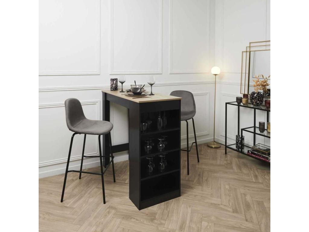 Bohometop Grey Bar Stools - Set of 2 77845OOXB