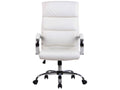 Office chair - Faux leather / Chrome metal - White - Bohometop 62104ZPYQ