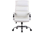 Office chair - Faux leather / Chrome metal - White - Bohometop 62104ZPYQ