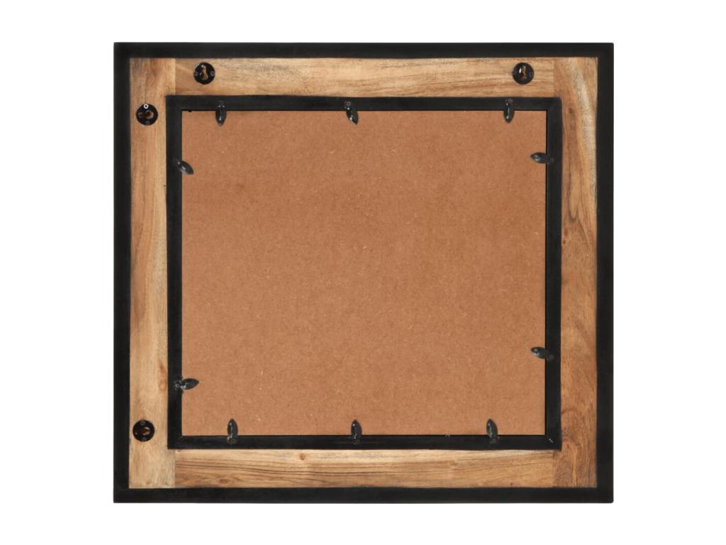 Bathroom mirror 60x1x55 cm solid wood from Nidchicshop 88085DYRU