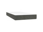 Bohometop bed base and mattress, Dark Grey 90x200 Velvet 92779CDMD