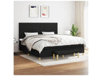 Homelumiere bed base with black 200x200 mattress and fabric