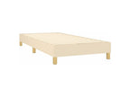 Bohometop bed base with LED mattress, Cream 100x200 cm, Fabric 64981OGDS