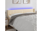 Cream LED Headboard 183x16x78/88 cm Fabric 11339JAJZ