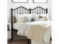 Black metal headboard 120 cm 56864TMAB